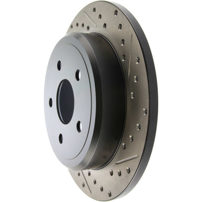StopTech Sport Drilled/Slotted Brake Rotor; Rear Left