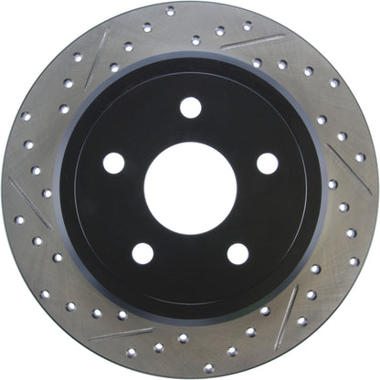 StopTech Sport Drilled/Slotted Brake Rotor; Rear Right