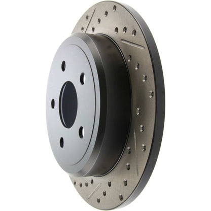 StopTech Sport Drilled/Slotted Brake Rotor; Rear Right