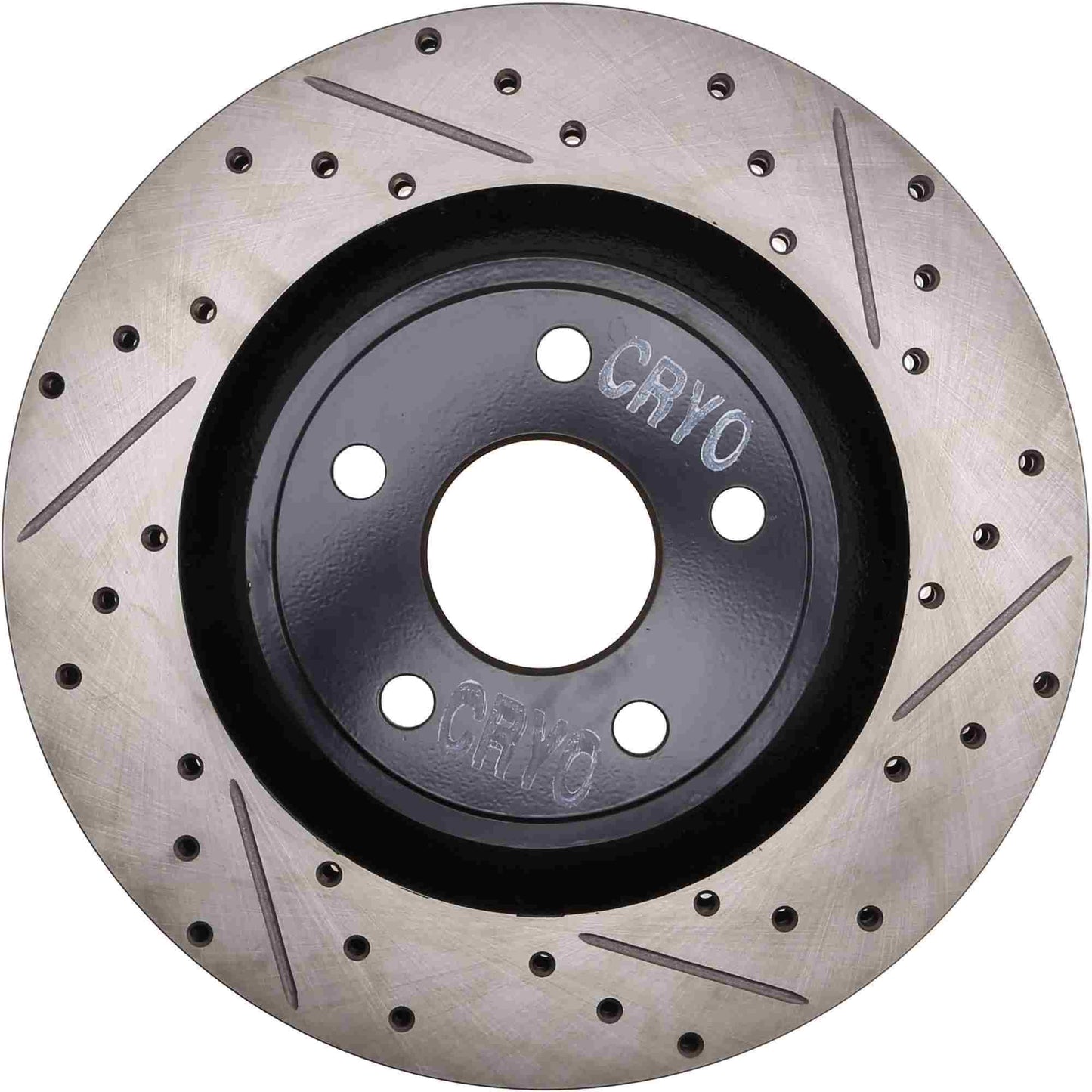 StopTech 06-10 Jeep Grand Cherokee SRT-8 Cryo Slotted & Drilled Front Left Rotor 127.58003CL