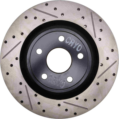StopTech 06-10 Jeep Grand Cherokee SRT-8 Cryo Slotted & Drilled Front Left Rotor 127.58003CL