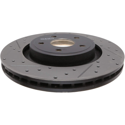 StopTech 06-10 Jeep Grand Cherokee SRT-8 Cryo Slotted & Drilled Front Right Rotor 127.58003CR