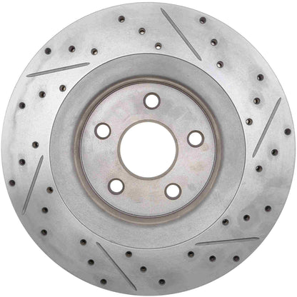 StopTech 06-10 Jeep Grand Cherokee SRT-8 Cryo Slotted & Drilled Front Right Rotor 127.58003CR