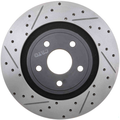 StopTech 06-10 Jeep Grand Cherokee SRT-8 Cryo Slotted & Drilled Front Right Rotor 127.58003CR