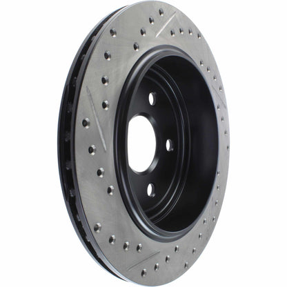 StopTech Sport Drilled/Slotted Brake Rotor; Rear Left