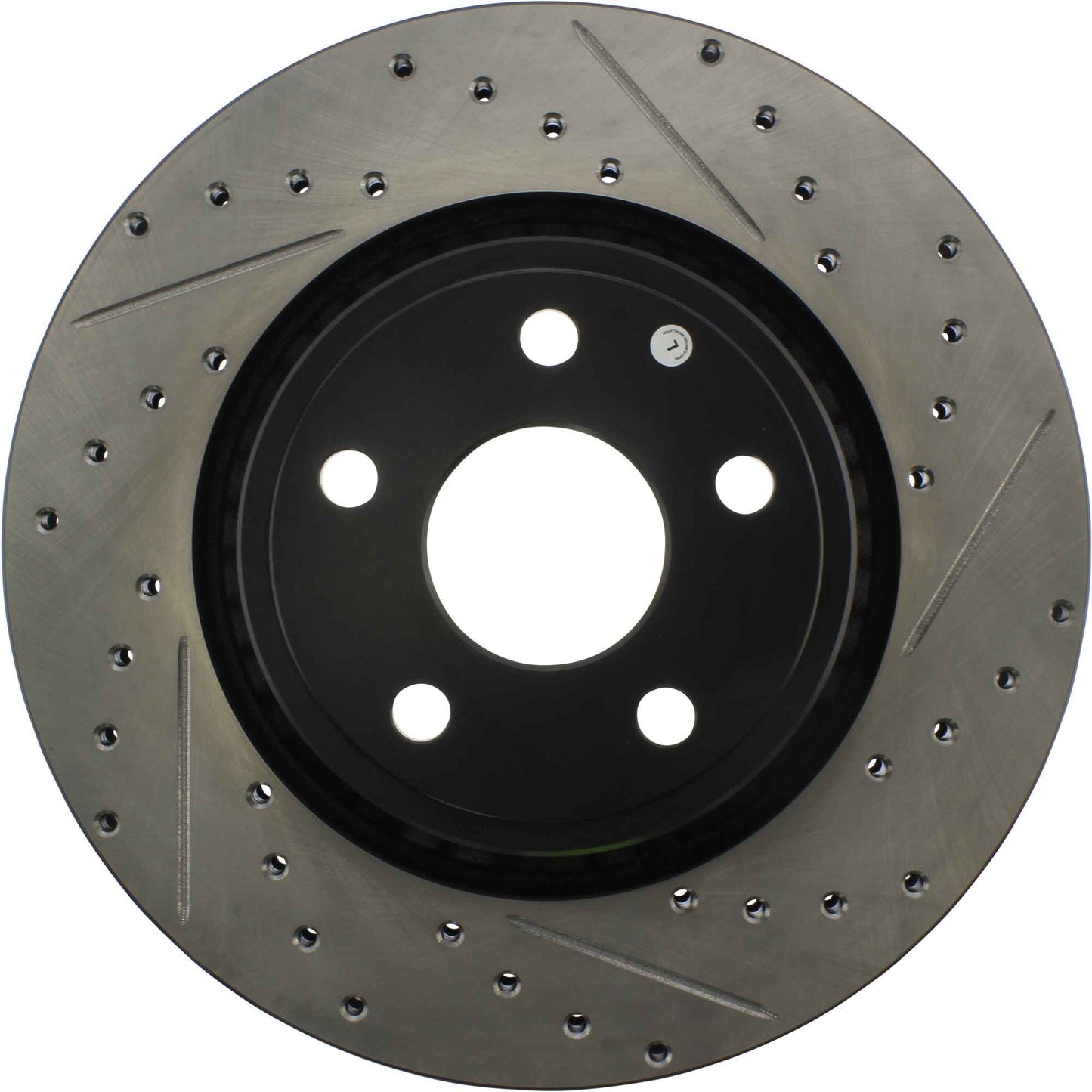 StopTech 11-12 Dodge Durango Sport Drilled & Slotted Front Driver-Side Brake Rotor 127.58008L