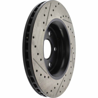StopTech 11-12 Dodge Durango Sport Drilled & Slotted Front Driver-Side Brake Rotor 127.58008L