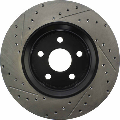 StopTech 11-12 Dodge Durango Sport Drilled & Slotted Front Passenger-Side Brake Rotor 127.58008R