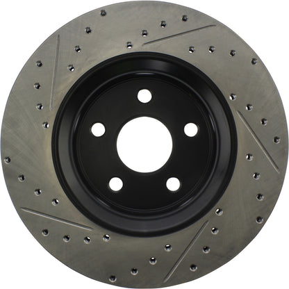 StopTech 11-12 Dodge Durango Sport Drilled & Slotted Front Passenger-Side Brake Rotor 127.58008R