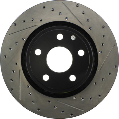 StopTech 11-12 Dodge Durango Sport Drilled & Slotted Front Passenger-Side Brake Rotor 127.58008R