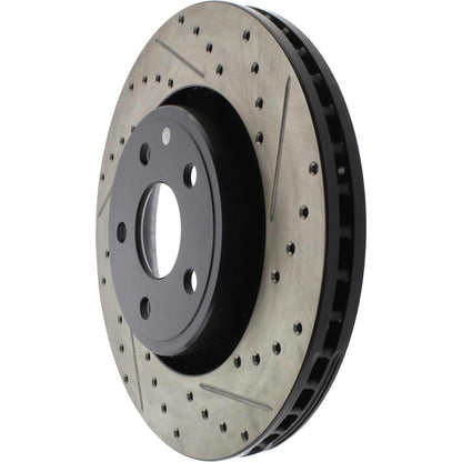 StopTech 11-12 Dodge Durango Sport Drilled & Slotted Front Passenger-Side Brake Rotor 127.58008R