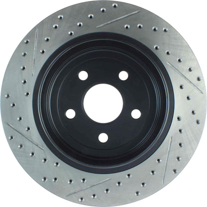 StopTech Sport Drilled/Slotted Brake Rotor; Rear Left