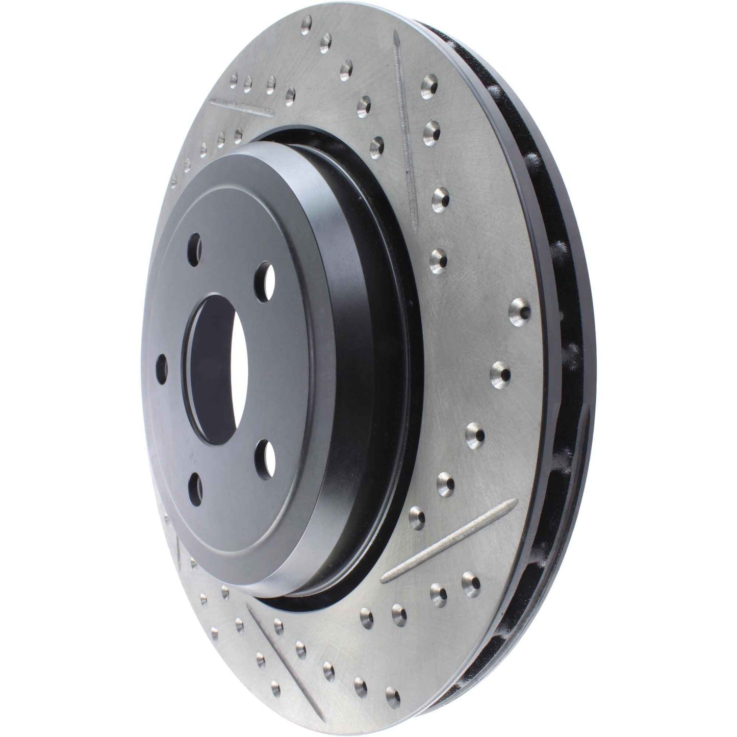 StopTech Sport Drilled/Slotted Brake Rotor; Rear Left