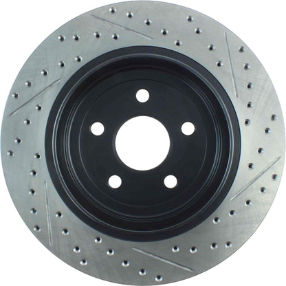 StopTech Sport Drilled/Slotted Brake Rotor; Rear Right