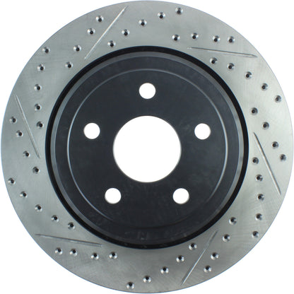 StopTech Sport Drilled/Slotted Brake Rotor; Rear Right