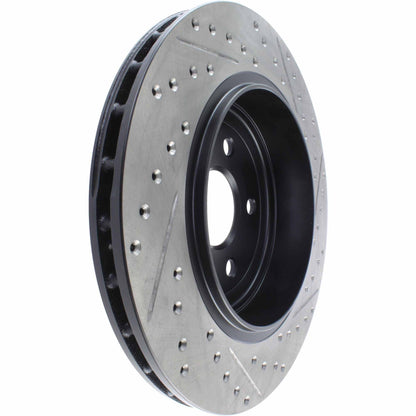 StopTech Sport Drilled/Slotted Brake Rotor; Rear Right
