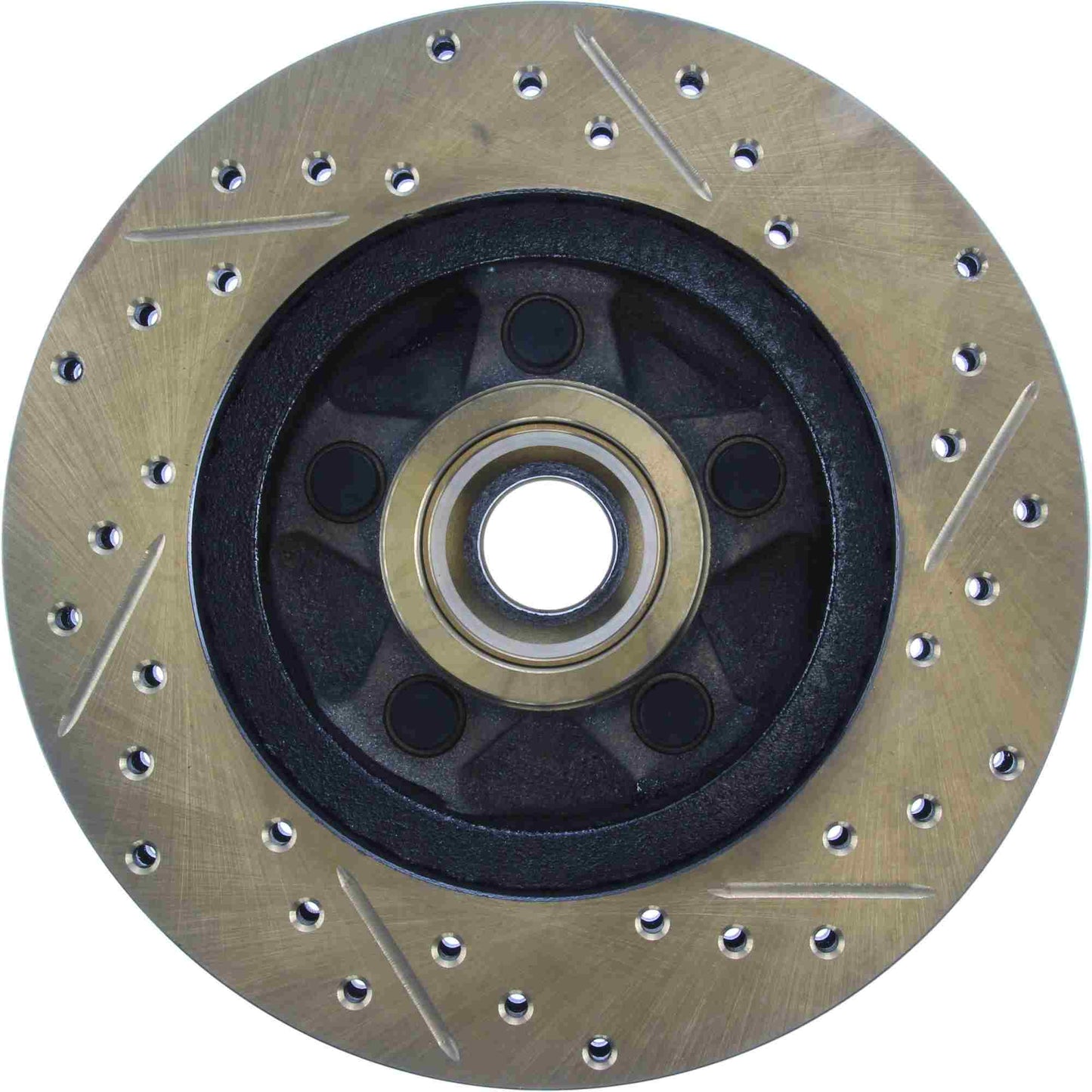StopTech Sport Cryo Drilled/Slott ed Brake Rotor; Front Ri STP127.61018CR