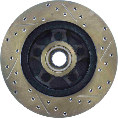 StopTech Sport Cryo Drilled/Slott ed Brake Rotor; Front Ri STP127.61018CR