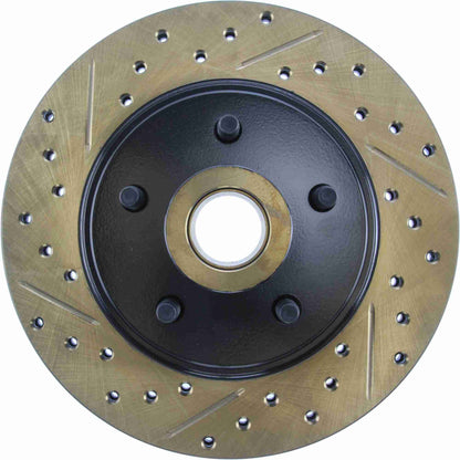 StopTech Sport Cryo Drilled/Slott ed Brake Rotor; Front Ri STP127.61018CR