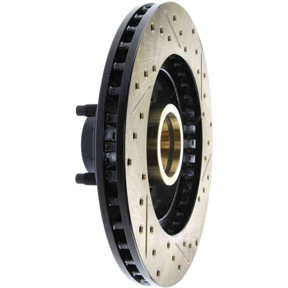 StopTech Sport Cryo Drilled/Slott ed Brake Rotor; Front Ri STP127.61018CR