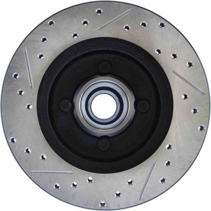 StopTech Sport Drilled/Slotted Brake Rotor; Front Left