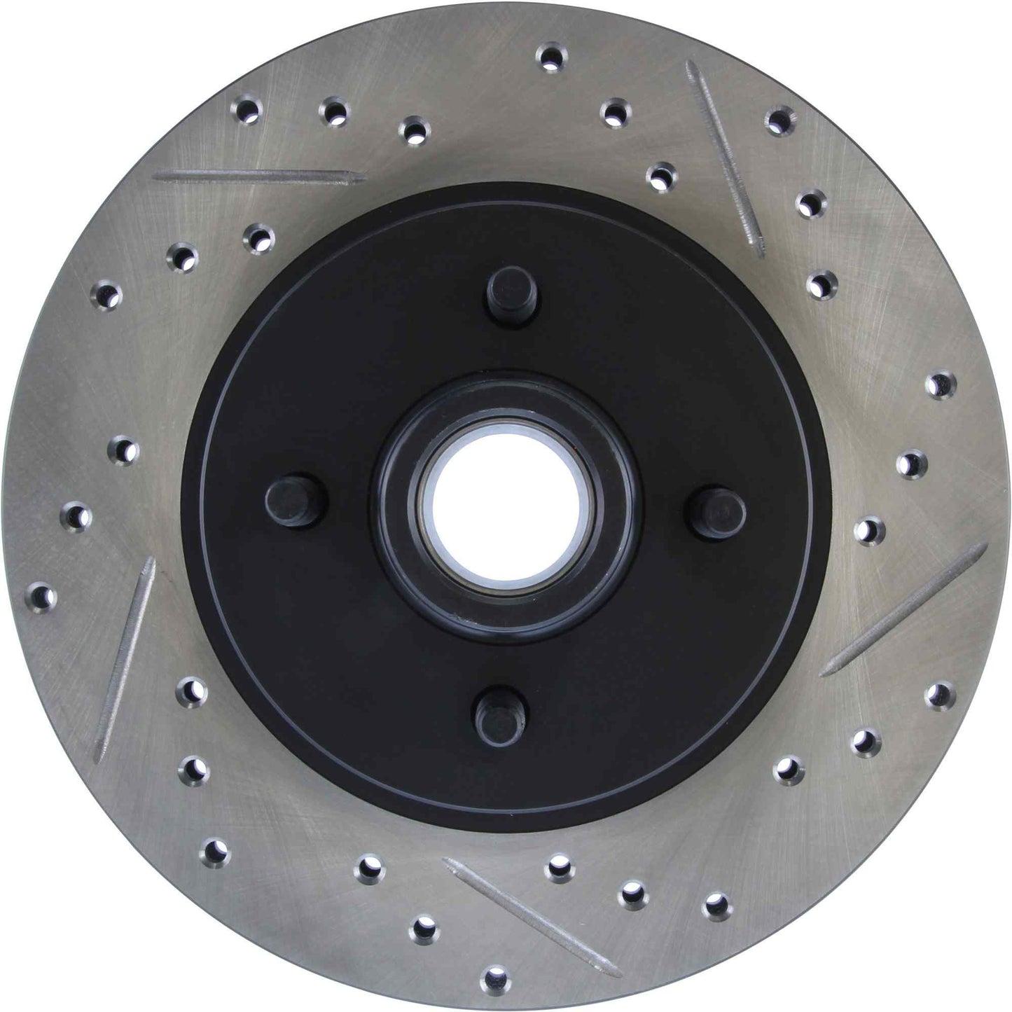 StopTech Sport Drilled/Slotted Brake Rotor; Front Left