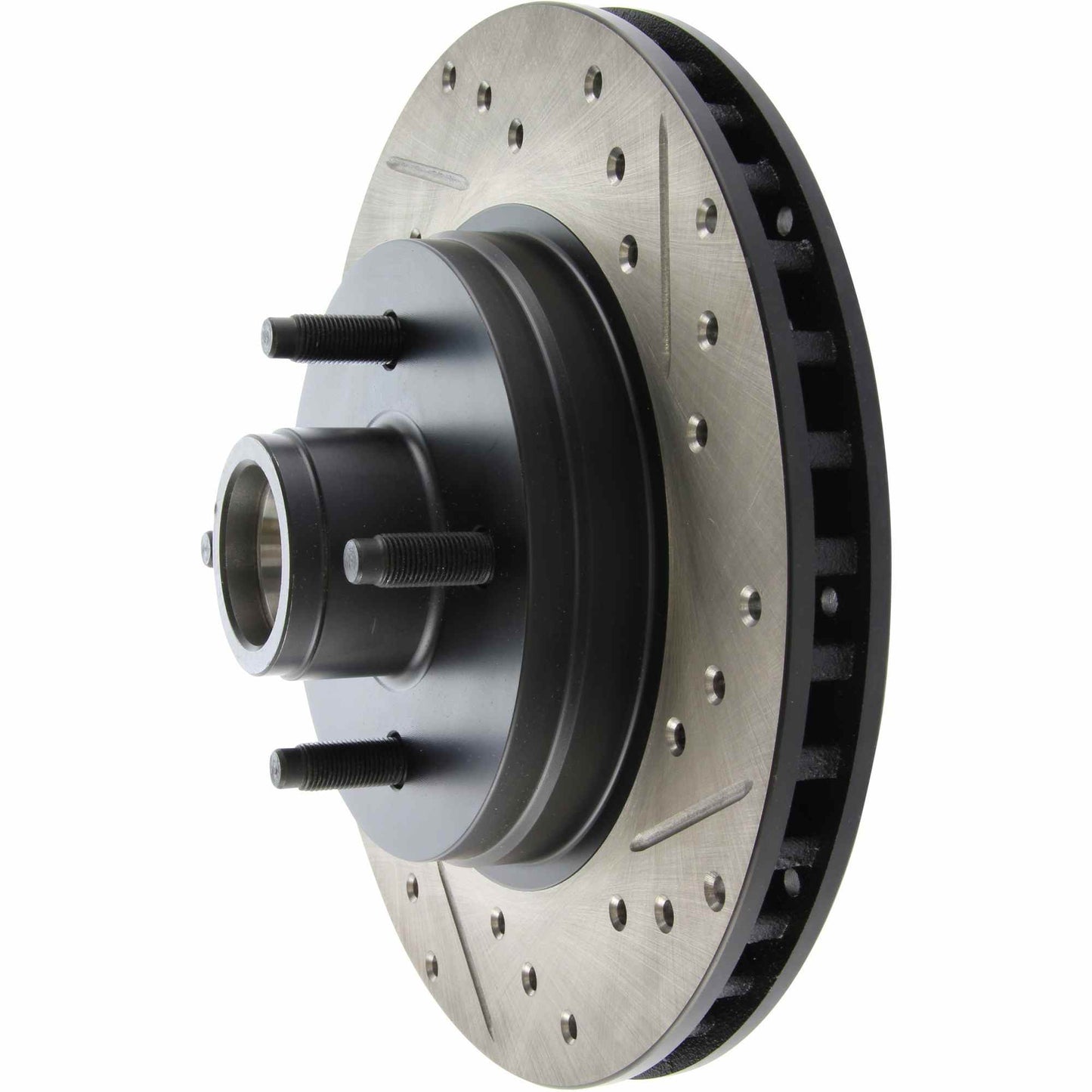 StopTech Sport Drilled/Slotted Brake Rotor; Front Left