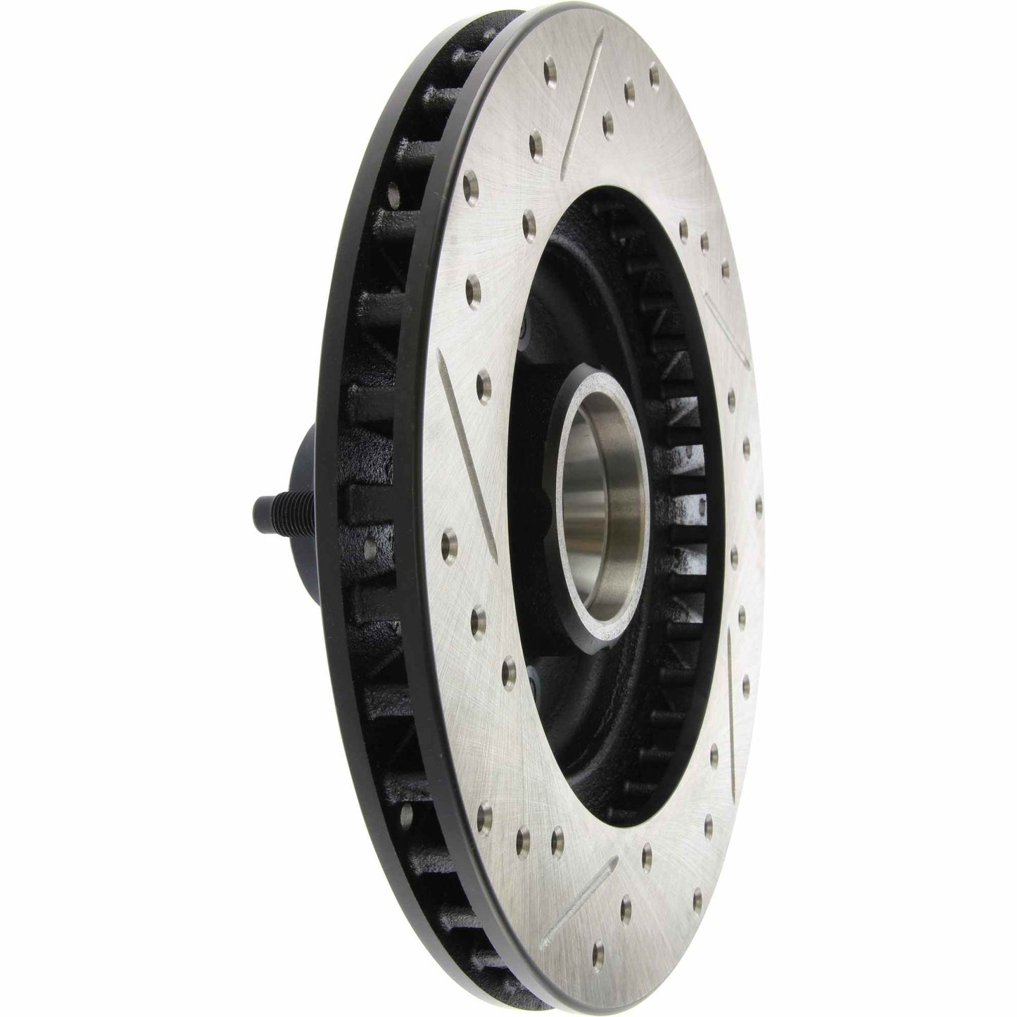 StopTech Sport Drilled/Slotted Brake Rotor; Front Left