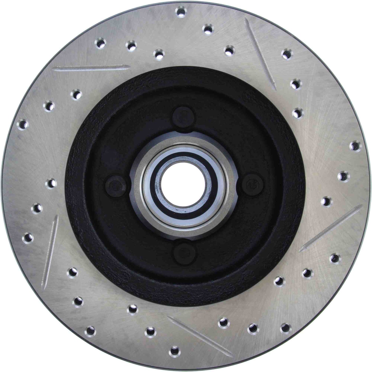 StopTech Sport Drilled/Slotted Brake Rotor; Front Right