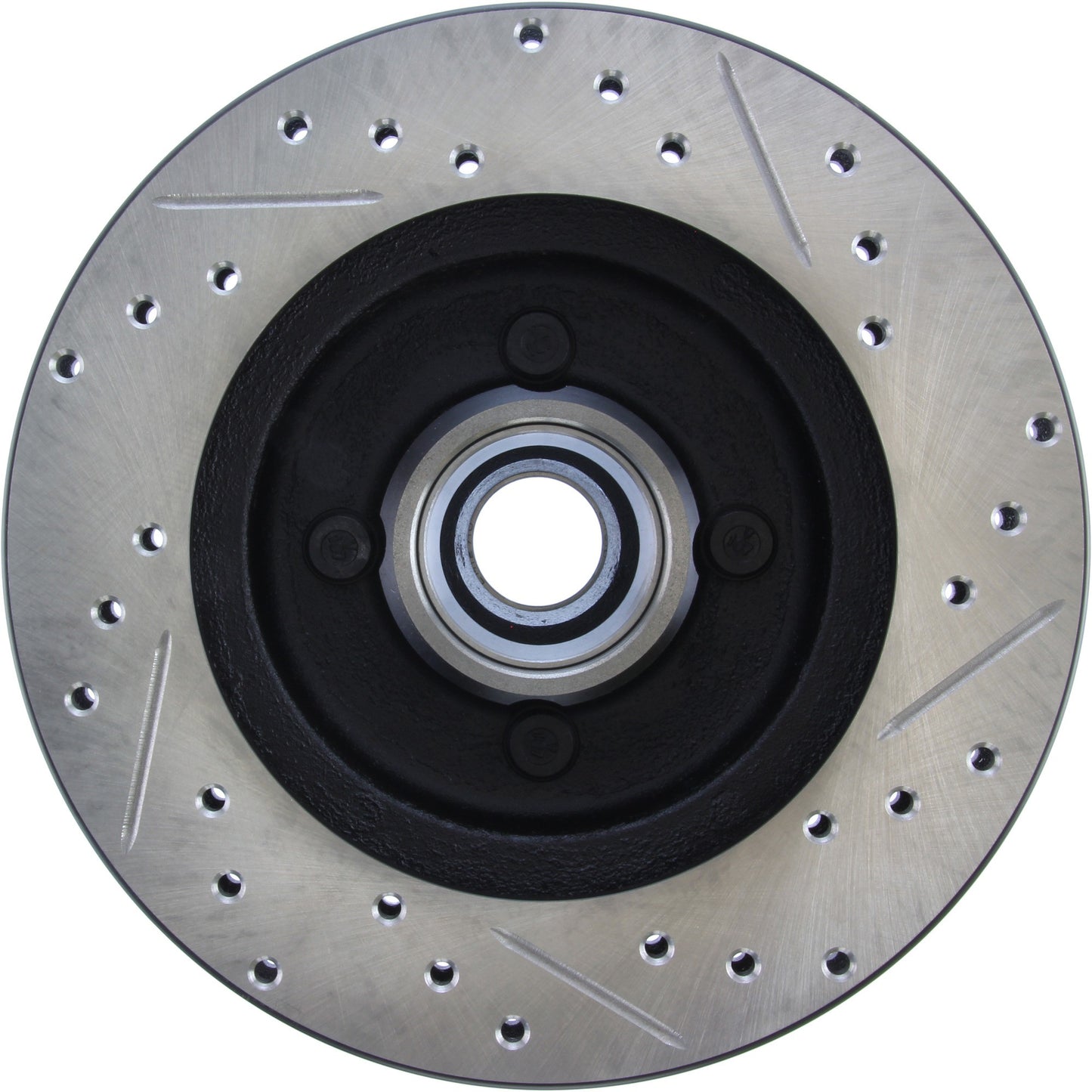StopTech Sport Drilled/Slotted Brake Rotor; Front Right
