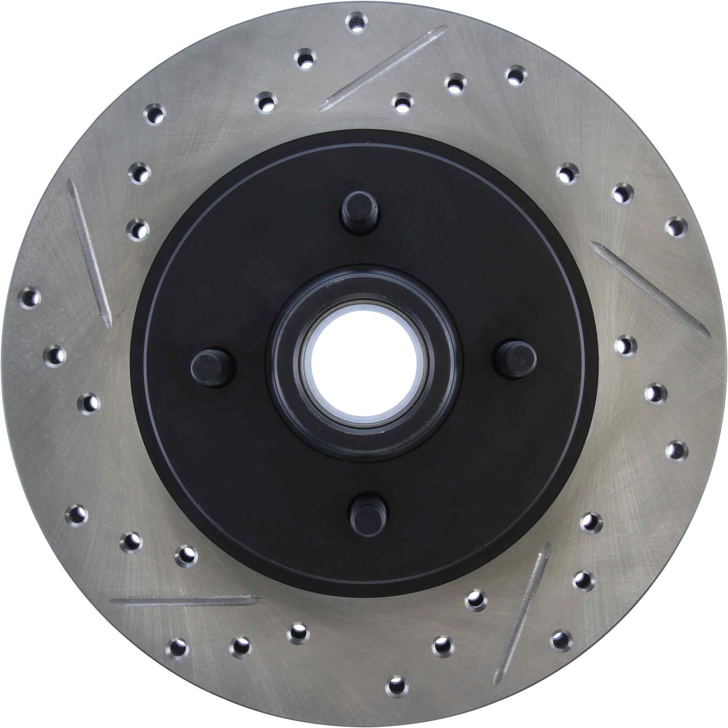StopTech Sport Drilled/Slotted Brake Rotor; Front Right