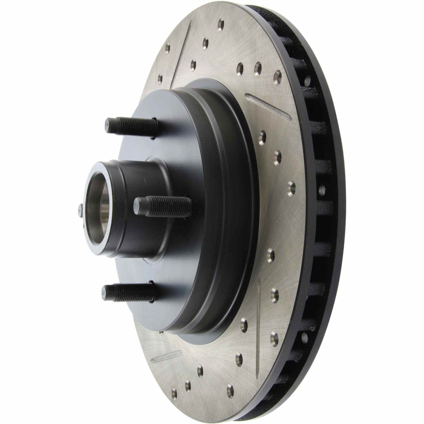 StopTech Sport Drilled/Slotted Brake Rotor; Front Right