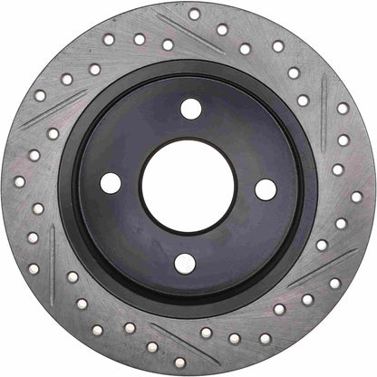 StopTech Sport Cryo Drilled/Slotted Brake Rotor; Rear Right