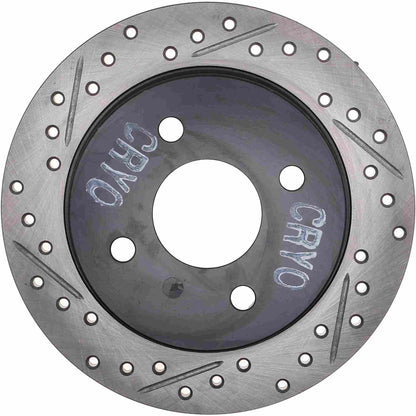 StopTech Sport Cryo Drilled/Slotted Brake Rotor; Rear Right