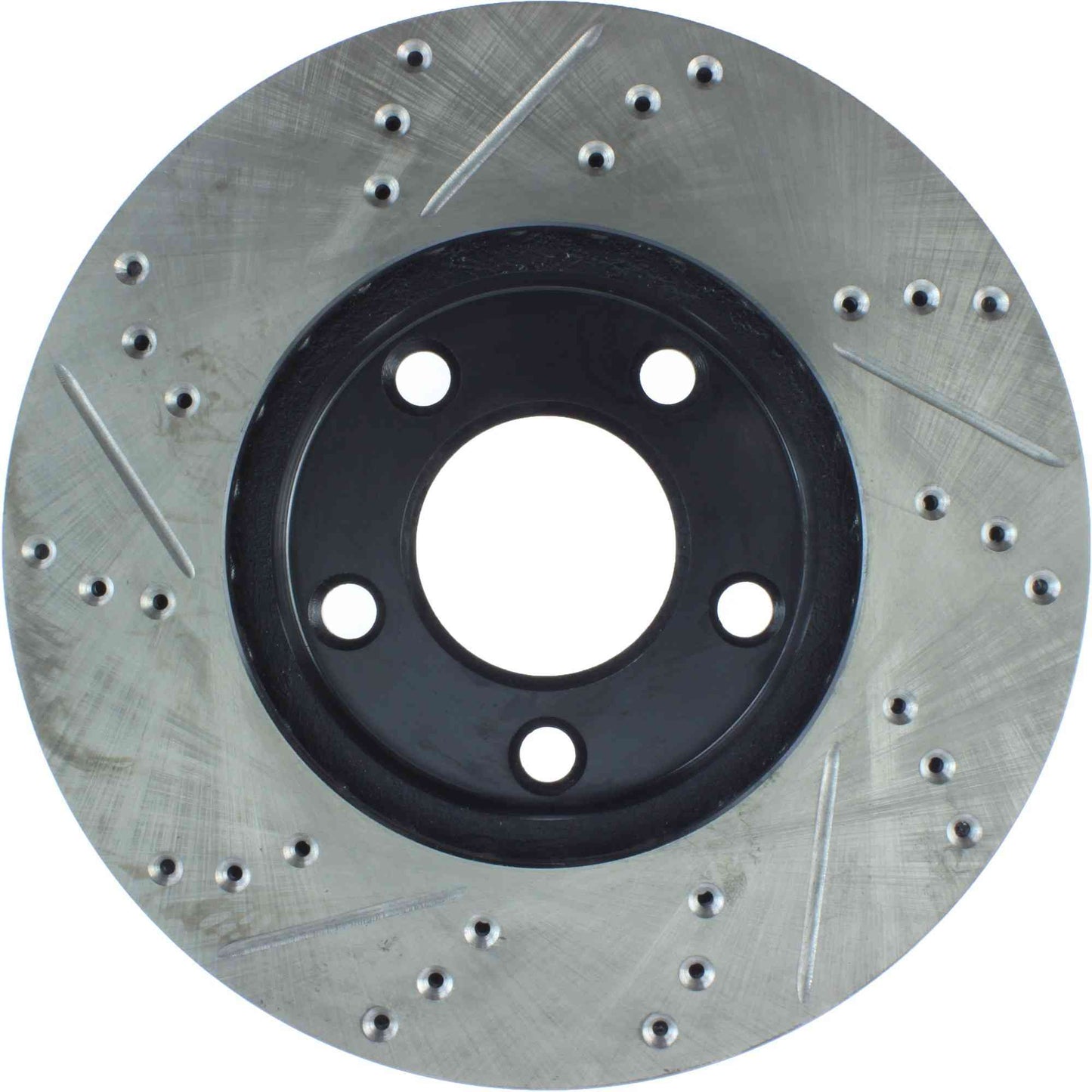 StopTech Sport Drilled/Slotted Brake Rotor; Front Left