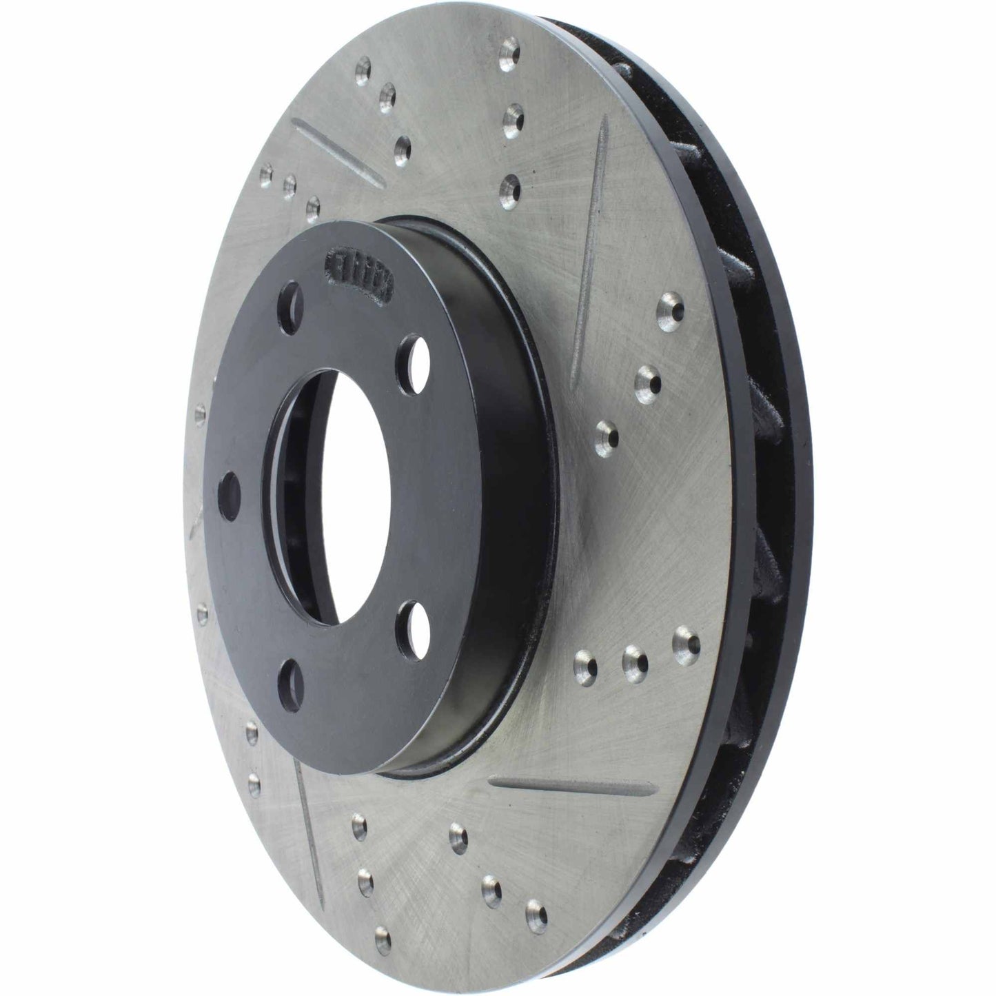 StopTech Sport Drilled/Slotted Brake Rotor; Front Left