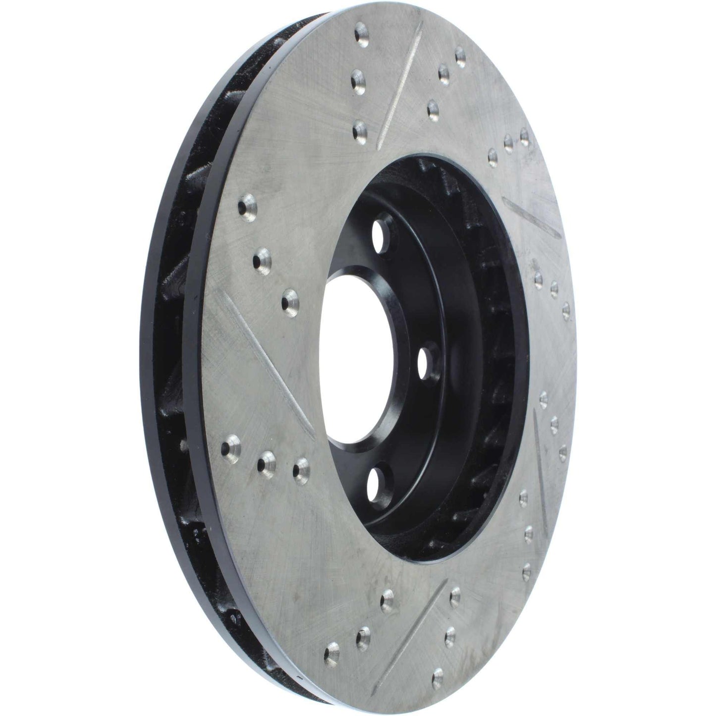 StopTech Sport Drilled/Slotted Brake Rotor; Front Left