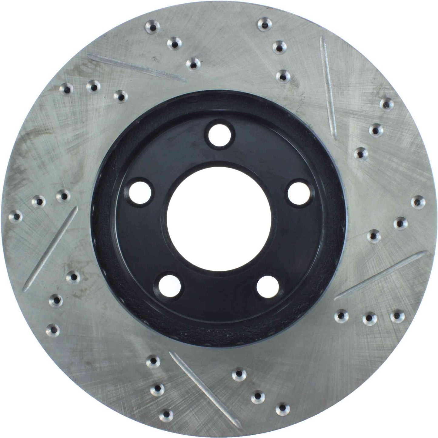 StopTech Sport Drilled/Slotted Brake Rotor; Front Right