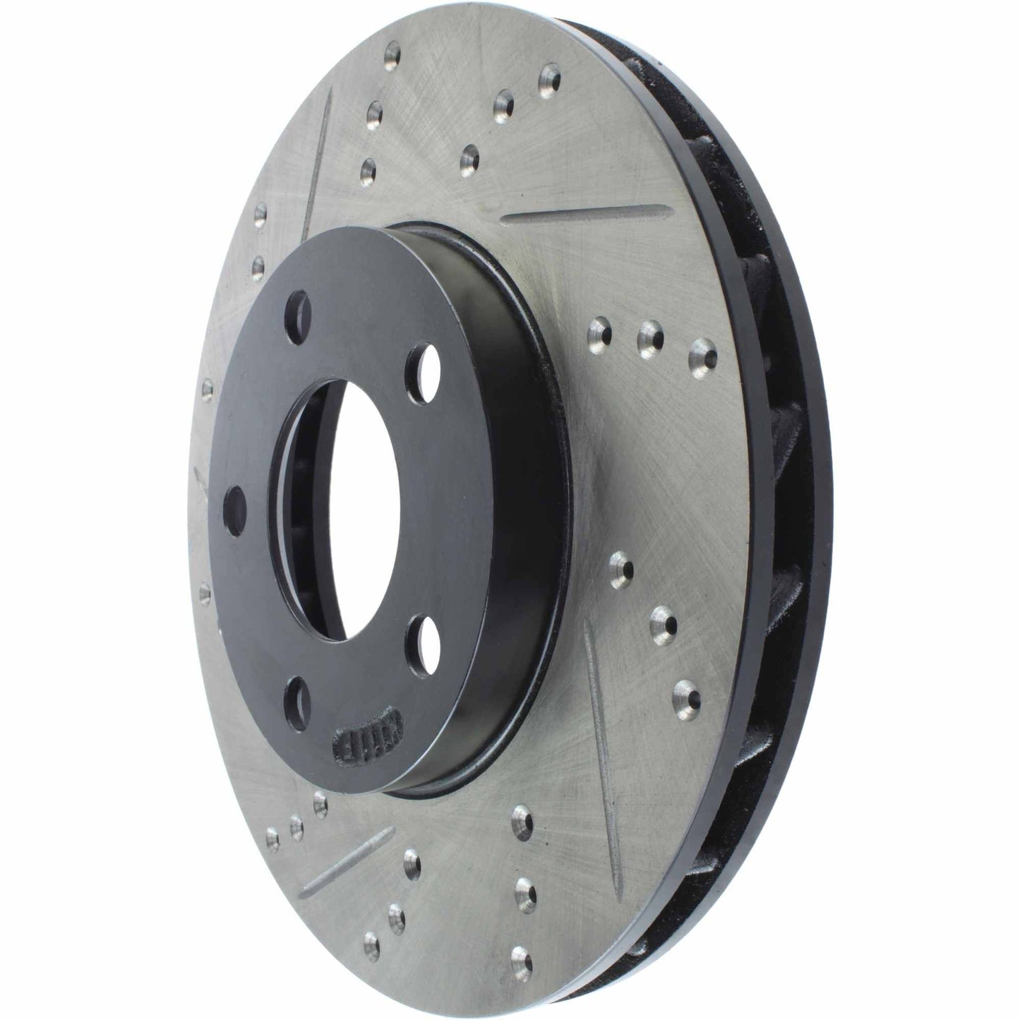 StopTech Sport Drilled/Slotted Brake Rotor; Front Right