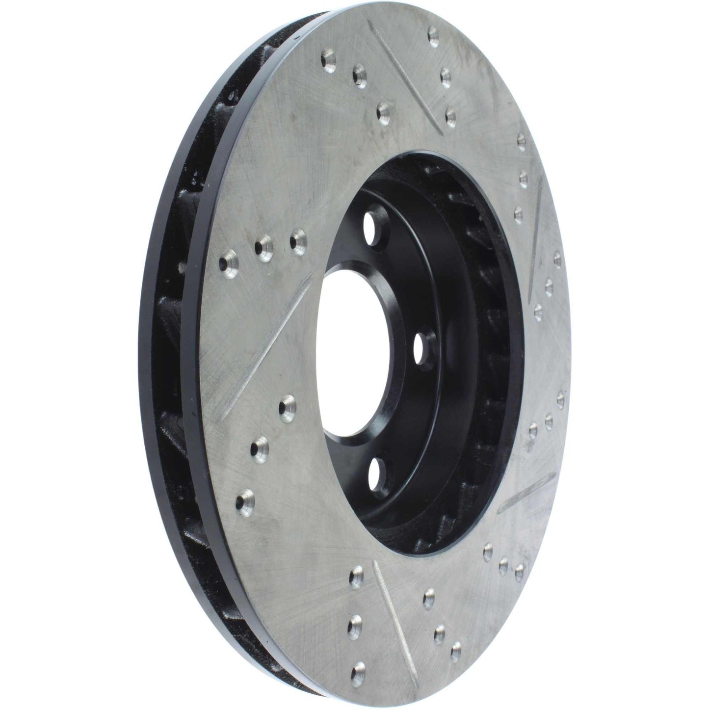 StopTech Sport Drilled/Slotted Brake Rotor; Front Right