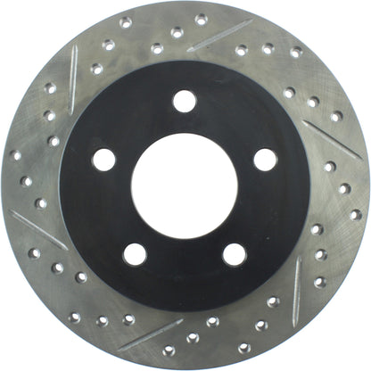 StopTech Sport Cryo Drilled/Slotted Brake Rotor; Rear Right