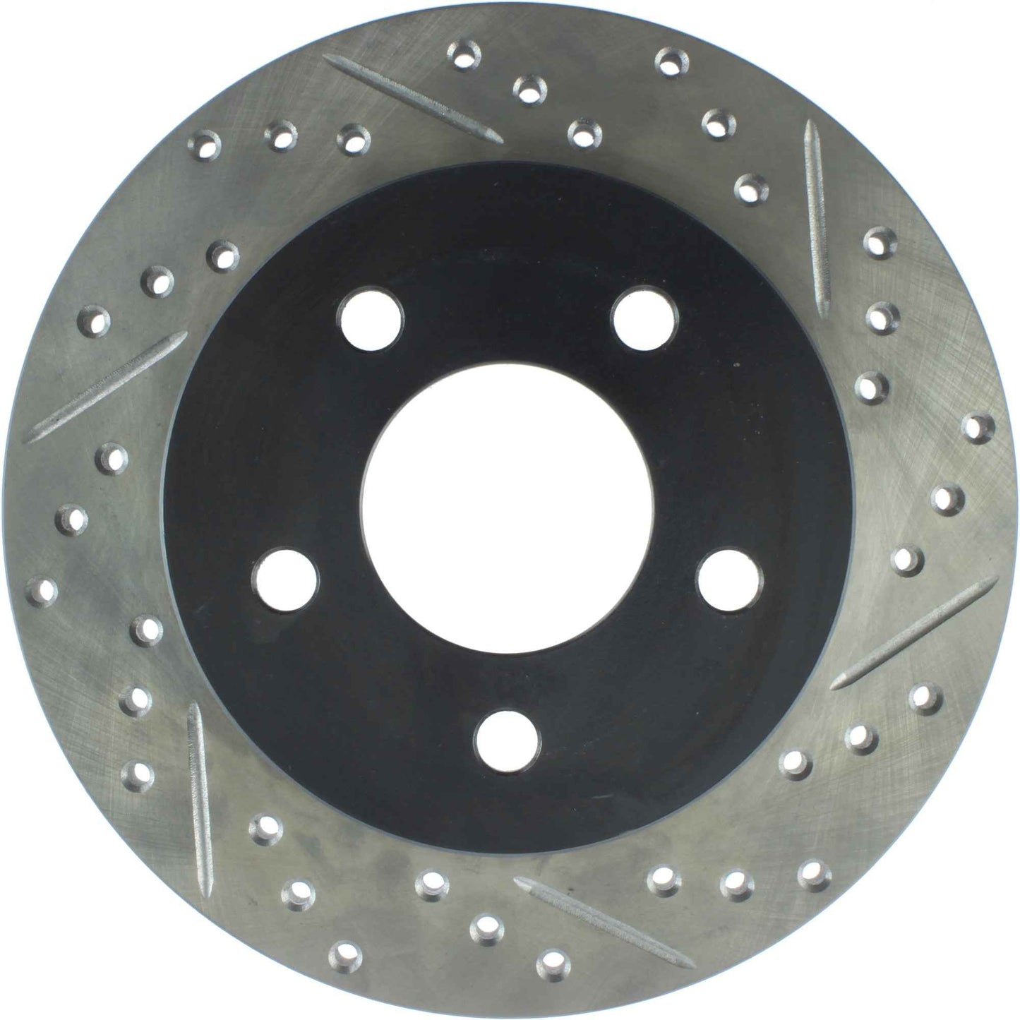 StopTech Sport Drilled/Slotted Brake Rotor; Rear Left