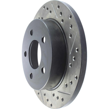 StopTech Sport Drilled/Slotted Brake Rotor; Rear Left