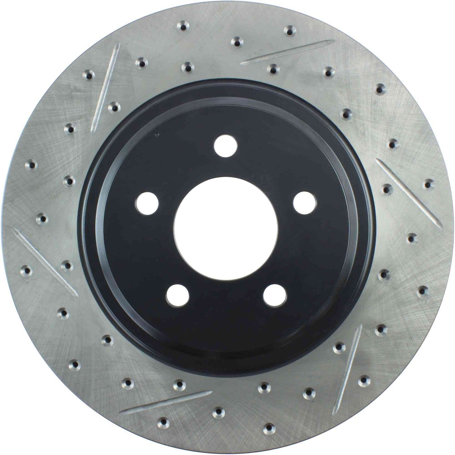 StopTech Sport Drilled/Slotted Brake Rotor; Front Right