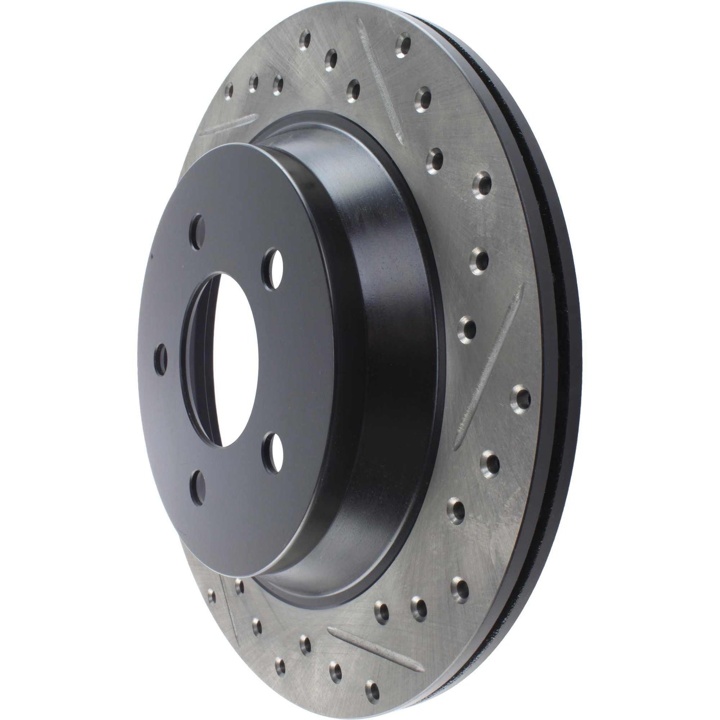 StopTech Sport Drilled/Slotted Brake Rotor; Rear Left