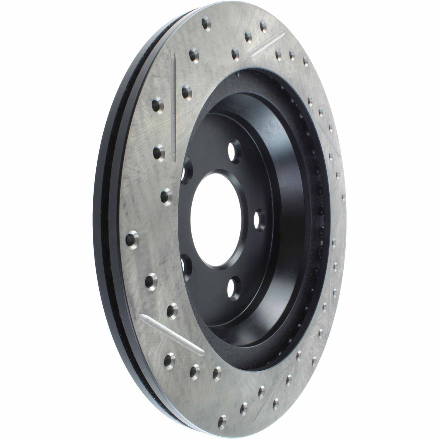 StopTech Sport Drilled/Slotted Brake Rotor; Rear Left