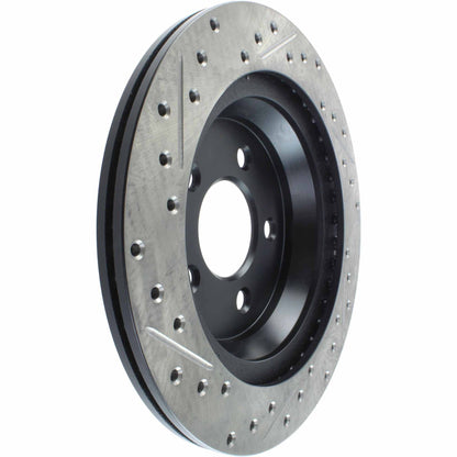 StopTech Sport Drilled/Slotted Brake Rotor; Rear Left