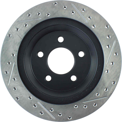 StopTech Sport Drilled/Slotted Brake Rotor; Rear Right