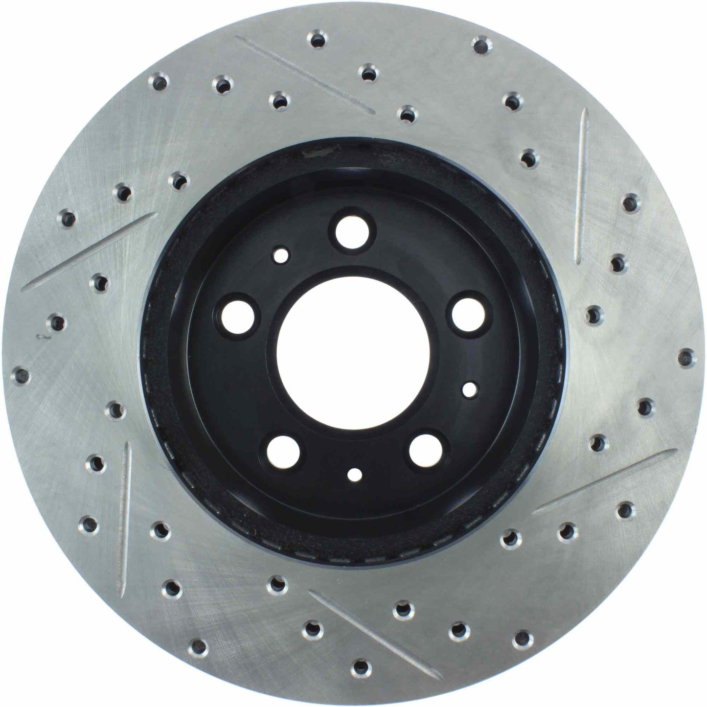 StopTech Sport Drilled/Slotted Brake Rotor; Front Right
