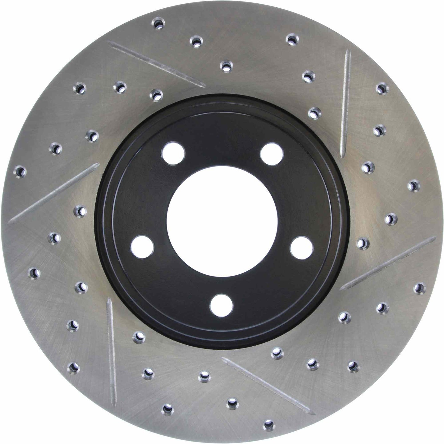 StopTech Sport Drilled/Slotted Brake Rotor; Front Left